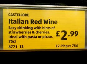 Vino rosso italiano. Tanto mangiamo solo pasta e????????????%????